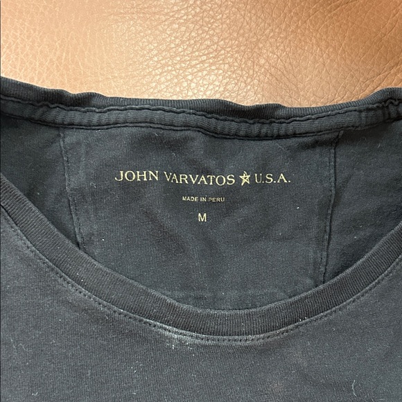 John Varvatos Charcoal Peace Sign Tee - Picture 2 of 3